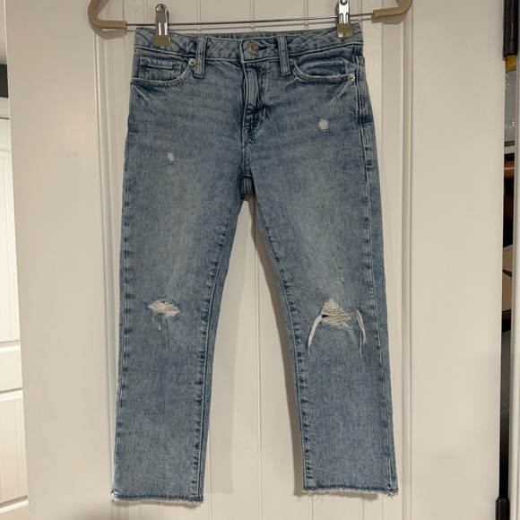 GAP Other - GAP Kids Girlfriend Style Distressed Blue Jeans - Great Condition - Size 7